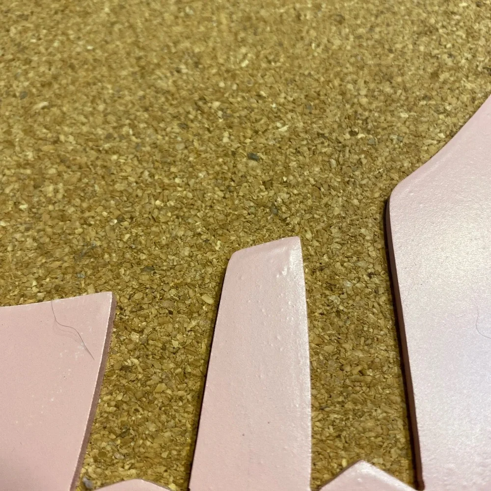 Pig corkboard polkadotted frame. Approx‎ 16x16